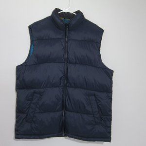 Old Navy Mens Puffer Vest Blue XL Pockets Nylon Polyester Zipper Unisex